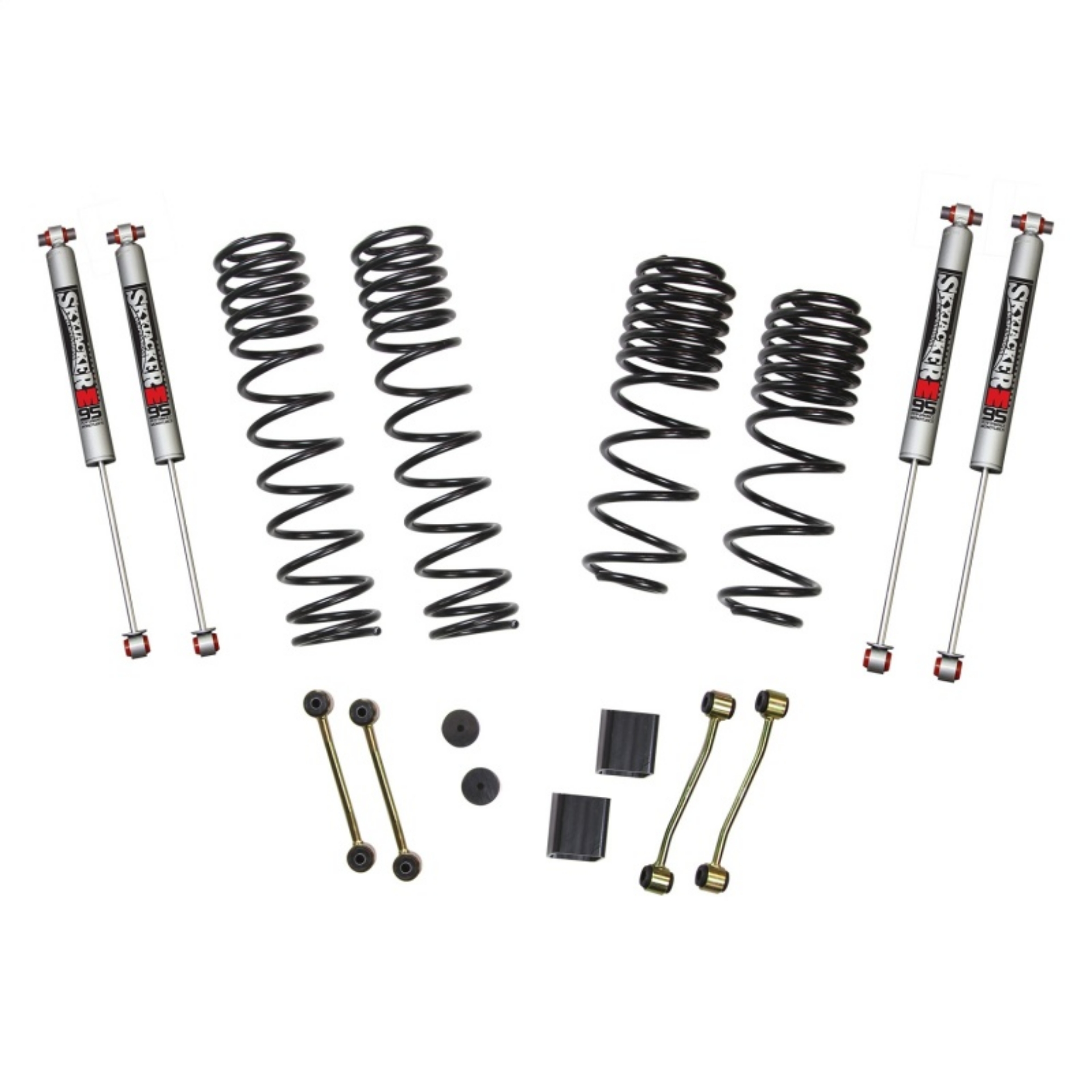 Picture of Skyjacker 2020 Jeep JL 4WD Rubicon Diesel 2-5in Dual Rate Long Travel Sus Lift Kit w-M95 Mono Shocks