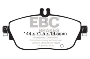 Picture of EBC 13+ Mercedes-Benz CLA250 2-0 Turbo Ultimax2 Front Brake Pads