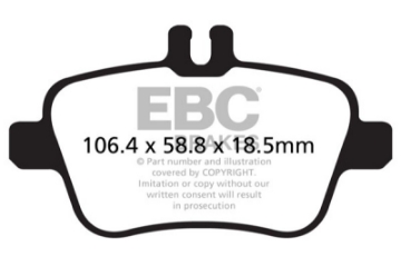Picture of EBC 13+ Mercedes-Benz CLA250 2-0 Turbo Ultimax2 Rear Brake Pads