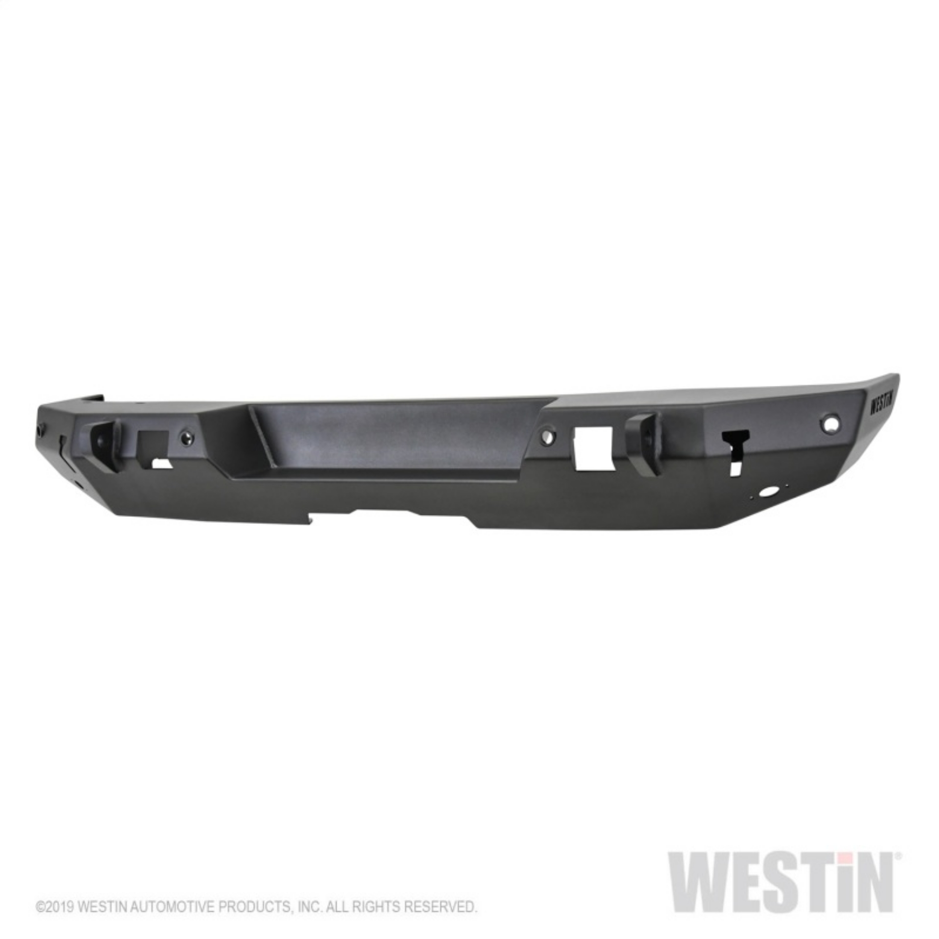 Picture of Westin 18-19 Jeep Wrangler JL WJ2 Rear Bumper w- Sensors Excl- Wrangler JK - Textured Black