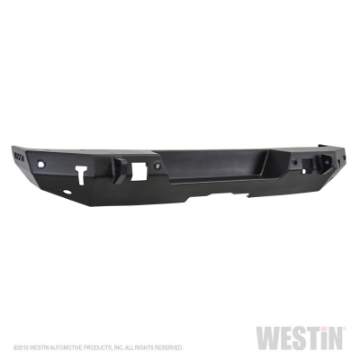Picture of Westin 18-19 Jeep Wrangler JL WJ2 Rear Bumper w- Sensors Excl- Wrangler JK - Textured Black