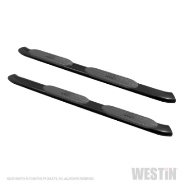 Picture of Westin 18-20 Jeep Wrangler JL Unlimited 4DR PRO TRAXX 5 Oval Nerf Step Bars - Textured Black