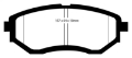 Picture of EBC 16-21 Subaru WRX 2-0T Excl 2022+ Models Redstuff Front Brake Pads