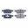 Picture of Power Stop 2013 Ford Focus Front Z16 Evolution Ceramic Brake Pads