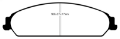 Picture of EBC 13-14 Chrysler 200 3-6 Redstuff Front Brake Pads