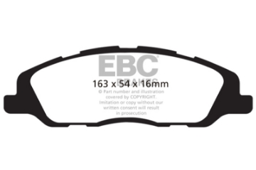 Picture of EBC 13-14 Ford Mustang 3-7 A-T+Performance Pkg Ultimax2 Front Brake Pads