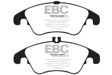 Picture of EBC 13-14 Mercedes-Benz C300 W204 3-5 Ultimax2 Front Brake Pads
