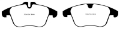 Picture of EBC 13-15 Jaguar XF 2-0 Turbo Redstuff Front Brake Pads
