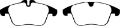 Picture of EBC 13-15 Jaguar XF 2-0 Turbo Redstuff Front Brake Pads