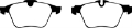Picture of EBC 13-15 Jaguar XF 3-0 Supercharged Redstuff Front Brake Pads