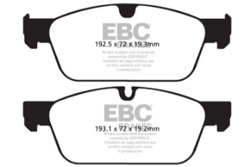 Picture of EBC 13-16 Mercedes-Benz GL350 3-0 TD AMG Package Ultimax2 Front Brake Pads