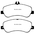 Picture of EBC 13-16 Mercedes-Benz GLK250 2-1 Twin TD Redstuff Front Brake Pads