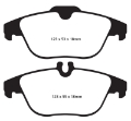 Picture of EBC 13-16 Mercedes-Benz GLK250 2-1 Twin TD Yellowstuff Rear Brake Pads