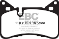 Picture of EBC 14 Mercedes-Benz C63 AMG W204 6-2 Yellowstuff Rear Brake Pads