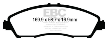 Picture of EBC 14+ Acura MDX 3-5 Ultimax2 Front Brake Pads