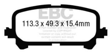 Picture of EBC 14+ Acura MDX 3-5 Ultimax2 Rear Brake Pads