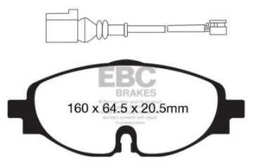 Picture of EBC 14+ Audi A3 1-8 Turbo Ultimax2 Front Brake Pads