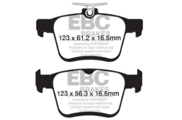 Picture of EBC 2014+ Audi A3 1-8 Turbo w-Electronic Parking Brake Ultimax2 Rear Brake Pads
