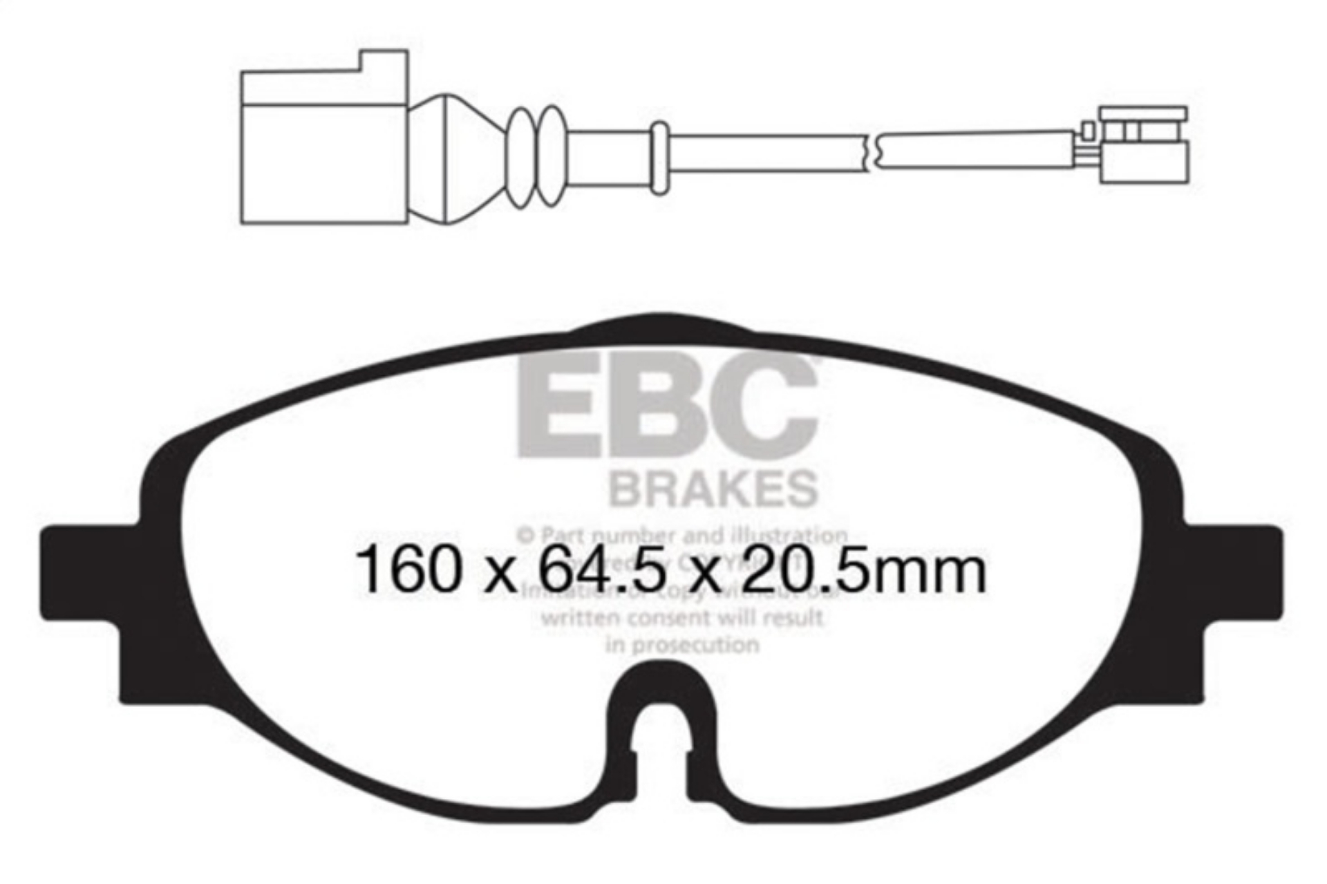 Picture of EBC 14+ Audi A3 1-8 Turbo Yellowstuff Front Brake Pads