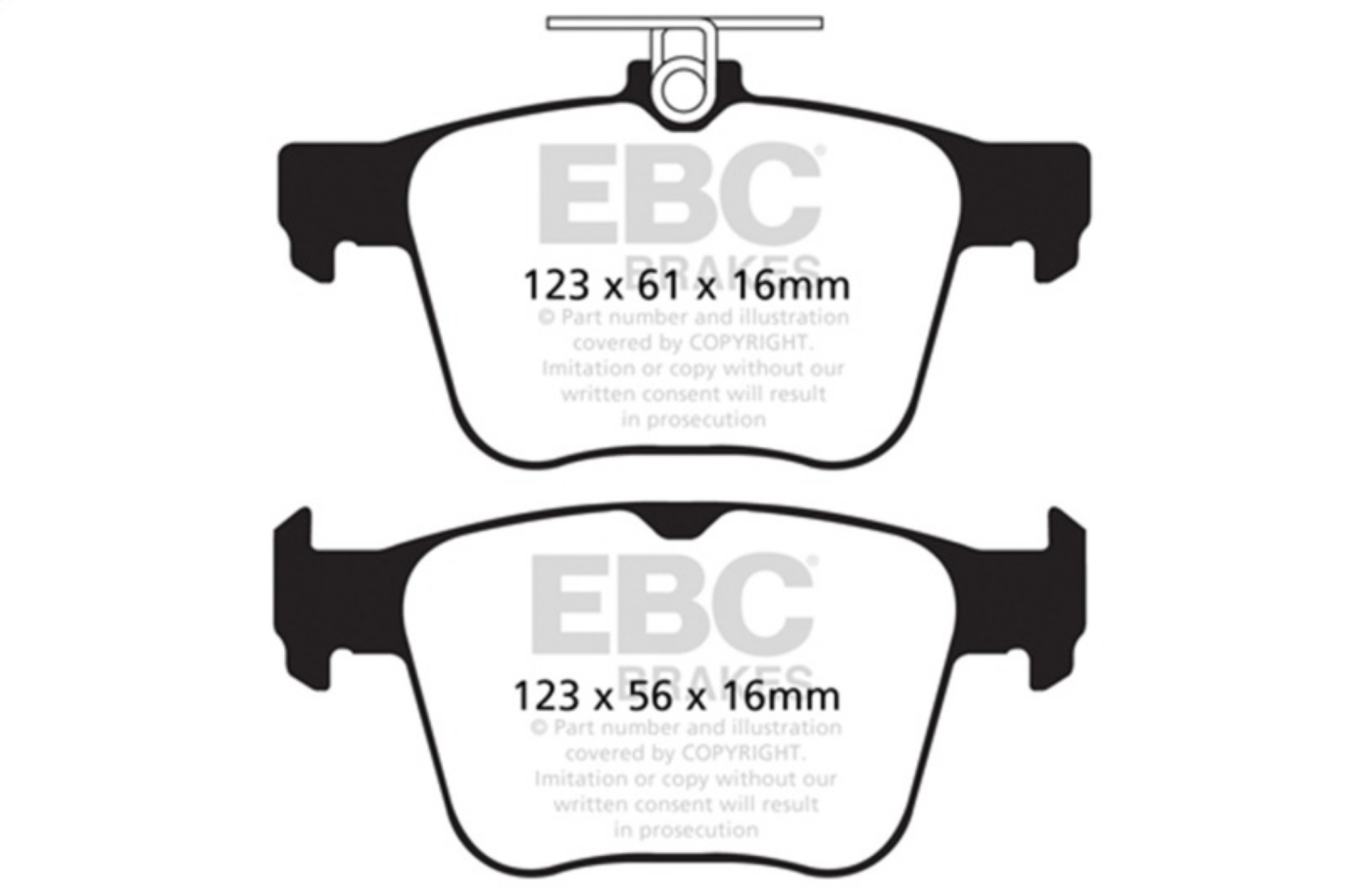 Picture of EBC 14-20 Audi S3 2-0 Turbo Yellowstuff Rear Brake Pads