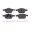 Picture of Power Stop 13-18 Ford C-Max Front Z17 Evolution Ceramic Brake Pads w-Hardware