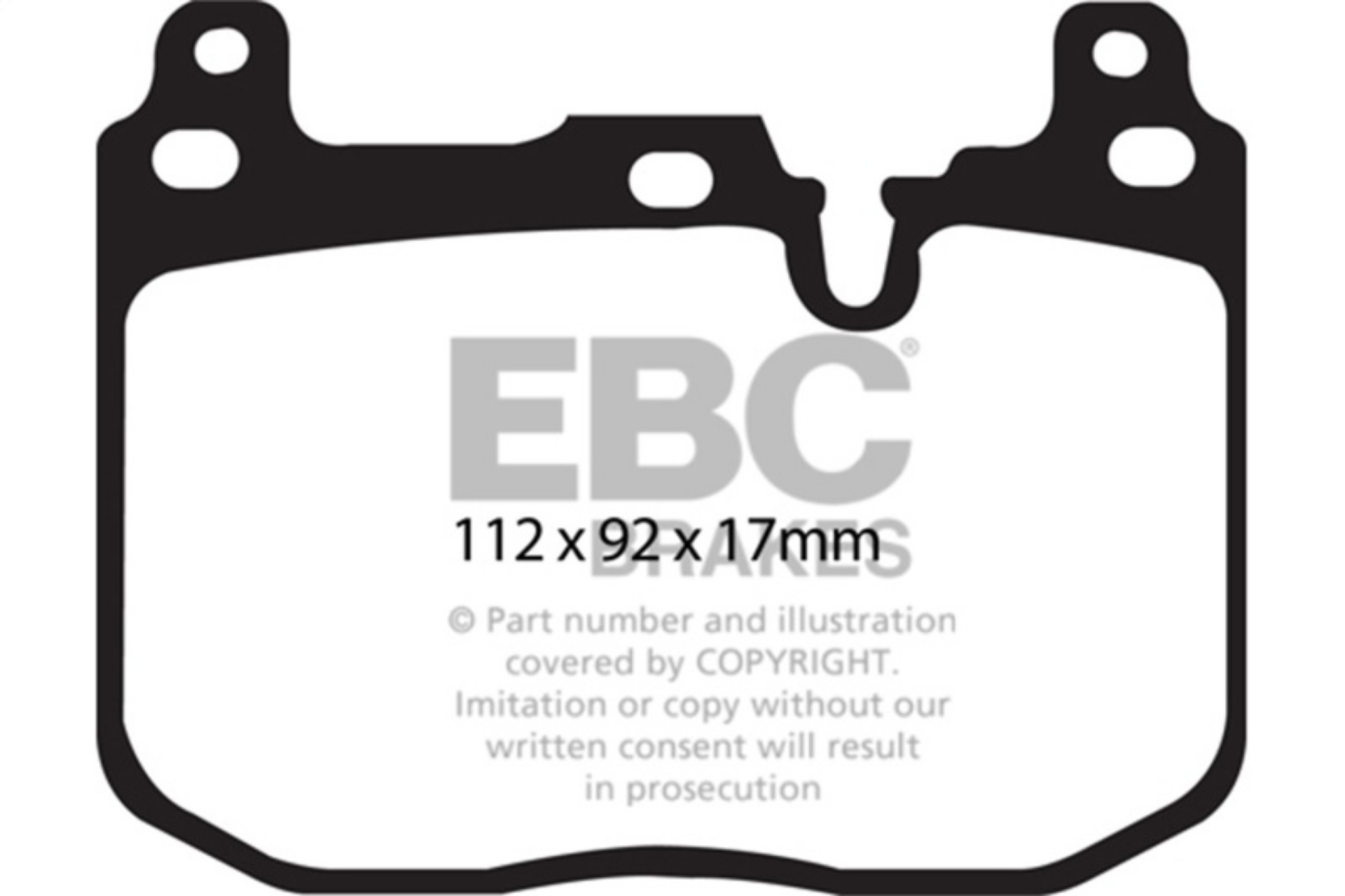 Picture of EBC 14+ BMW 228 Coupe 2-0 Turbo Brembo calipers Greenstuff Front Brake Pads