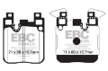 Picture of EBC 14+ BMW 228 Coupe 2-0 Turbo Brembo calipers Greenstuff Rear Brake Pads