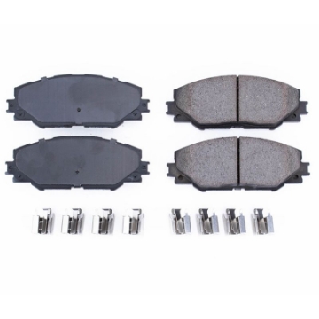 Picture of Power Stop 09-10 Pontiac Vibe Front Z17 Evolution Ceramic Brake Pads w-Hardware