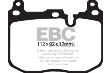 Picture of EBC 14+ BMW 228 Coupe 2-0 Turbo Brembo calipers Ultimax2 Front Brake Pads