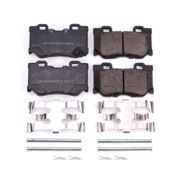 Picture of Power Stop 09-13 Infiniti FX50 Rear Z17 Evolution Ceramic Brake Pads w-Hardware