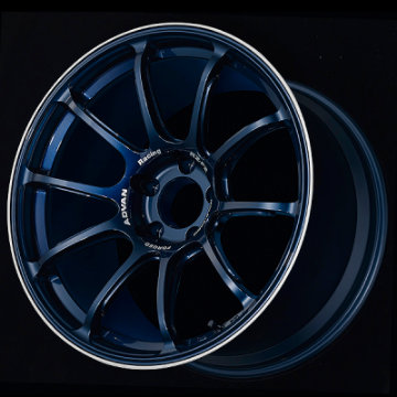 Picture of Advan RZ-F2 18x9-5 +44 5x114-3 Racing Titanium Blue and Ring Wheel
