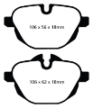 Picture of EBC 14+ BMW i8 1-5 Turbo-Electric Yellowstuff Rear Brake Pads