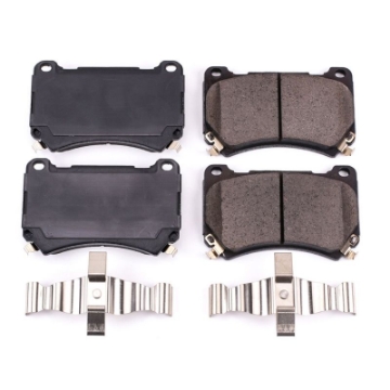 Picture of Power Stop 2011 Hyundai Equus Front Z17 Evolution Ceramic Brake Pads w-Hardware