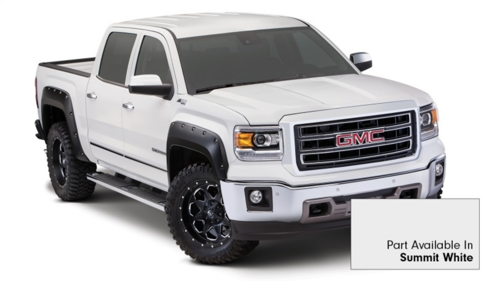 Picture of Bushwacker 19-21 Chevrolet Silverado 1500 Pocket Style Flares 4pc - Summit White