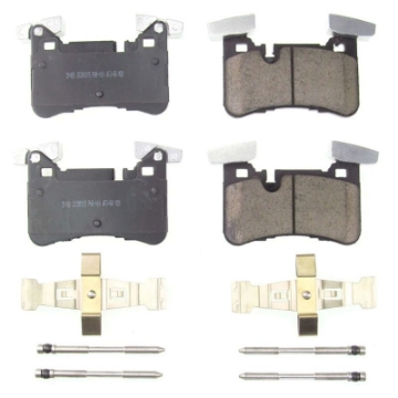 Picture of Power Stop 2012 Mercedes-Benz C63 AMG Rear Z17 Evolution Ceramic Brake Pads w-Hardware