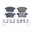 Picture of Power Stop 11-14 Acura TSX Rear Z17 Evolution Ceramic Brake Pads w-Hardware