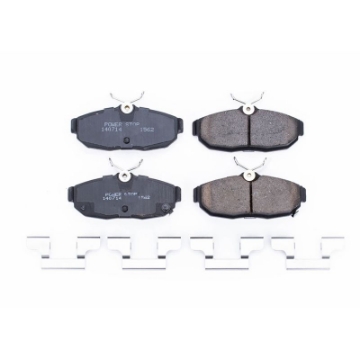 Picture of Power Stop 2012 Ford Mustang Rear Z17 Evolution Ceramic Brake Pads w-Hardware