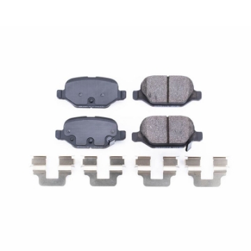 Picture of Power Stop 12-17 Fiat 500 Rear Z17 Evolution Ceramic Brake Pads w-Hardware