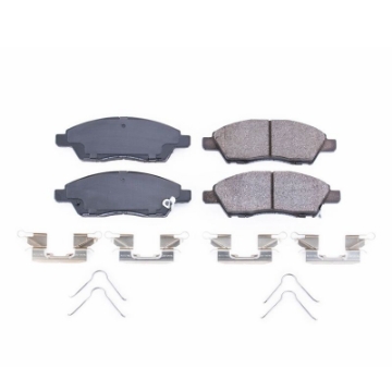 Picture of Power Stop 15-16 Nissan Micra Front Z17 Evolution Ceramic Brake Pads w-Hardware