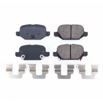 Picture of Power Stop 13-17 Fiat 500 Rear Z17 Evolution Ceramic Brake Pads w-Hardware