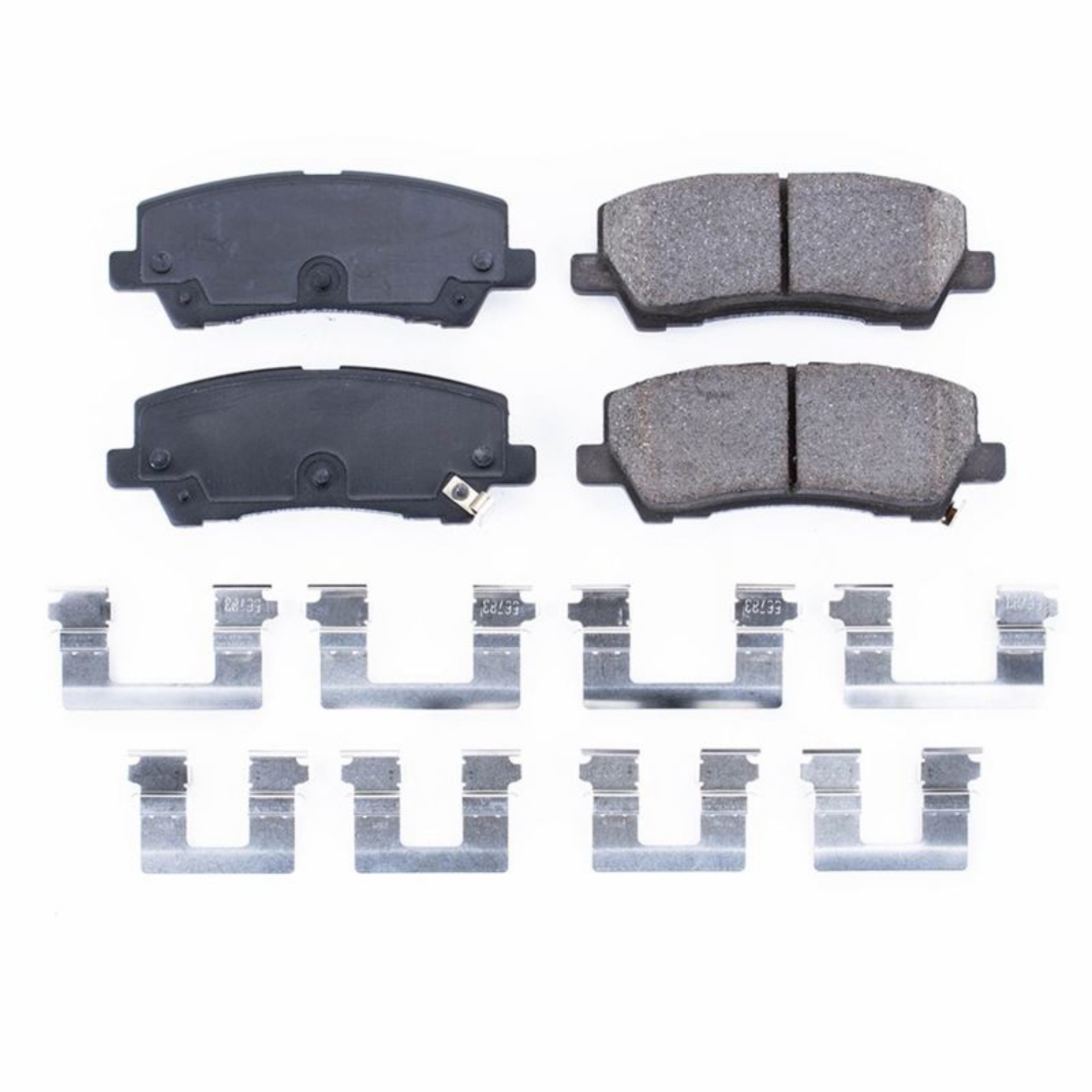 Picture of Power Stop 15-19 Ford Mustang Rear Z17 Evolution Ceramic Brake Pads w-Hardware
