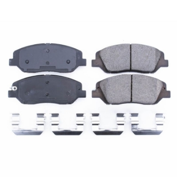Picture of Power Stop 17-18 Hyundai Santa Fe Front Z17 Evolution Ceramic Brake Pads w-Hardware