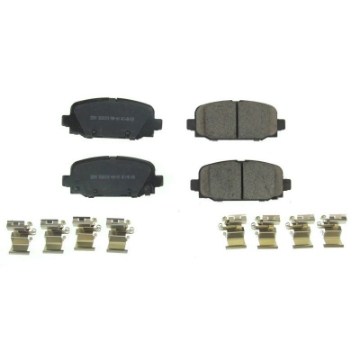 Picture of Power Stop 18-19 Jeep Compass Rear Z17 Evolution Ceramic Brake Pads w-Hardware