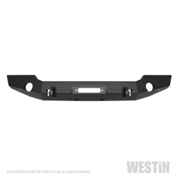 Picture of Westin 18-20 Jeep Wrangler JL WJ2 Full Width Front Bumper - Textured Black