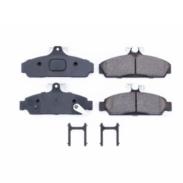 Picture of Power Stop 84-87 Chevrolet Corvette Front Z17 Evolution Ceramic Brake Pads w-Hardware
