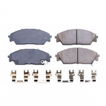 Picture of Power Stop 90-91 Honda Civic Front Z17 Evolution Ceramic Brake Pads w-Hardware