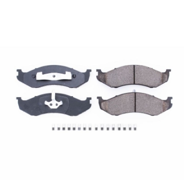 Picture of Power Stop 90-01 Jeep Cherokee Front Z17 Evolution Ceramic Brake Pads w-Hardware