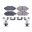 Picture of Power Stop 90-93 Honda Accord Front Z17 Evolution Ceramic Brake Pads w-Hardware