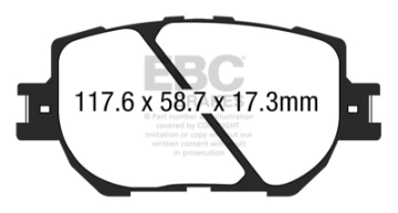 Picture of EBC 14+ Lexus IS250 2-5 Ultimax2 Front Brake Pads
