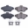 Picture of Power Stop 94-98 Ford Mustang Front Z17 Evolution Ceramic Brake Pads w-Hardware